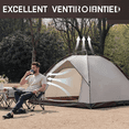 thumbnail image 6 of Khaki 4-Person Instant Pop-Up Dome Camping Tent, Waterproof and Windproof for Hiking and Travel, 6 of 7
