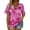 Pink, variant on Short Sleeve Tops Casual Romantic Fashionable Trade Clothing Daily Fashion Tunics Oversized Tops French Retro Clothes for Woman Poleras Mujer Black 3XL