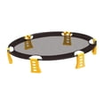 thumbnail image 1 of Colaxi Ensemble de Jeu de Filet Rond Ensemble de Filet de Volleyball de Plage Ensemble de Jeu de Plage Portable Filet Rond pour Jeunes Joueurs Cour Arrière Pelouse Intérieur Jaune, 1 of 8