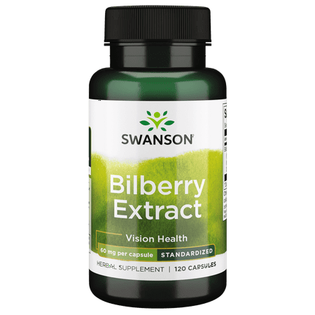 Swanson Bilberry Extract - Standardized 60 mg 120 Capsules