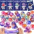 thumbnail image 1 of Set de regalos para el día de San Valentín REGTEB Galaxy Slime con tarjetas, paquete de 28, 1 of 7