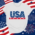 thumbnail image 4 of Bgstyu 250 Anniversary USA Shirt Women American Flag Graphic Independence Day Shirts 4th of July Patriotic Short Sleeve Stripe Tops, 4 of 7