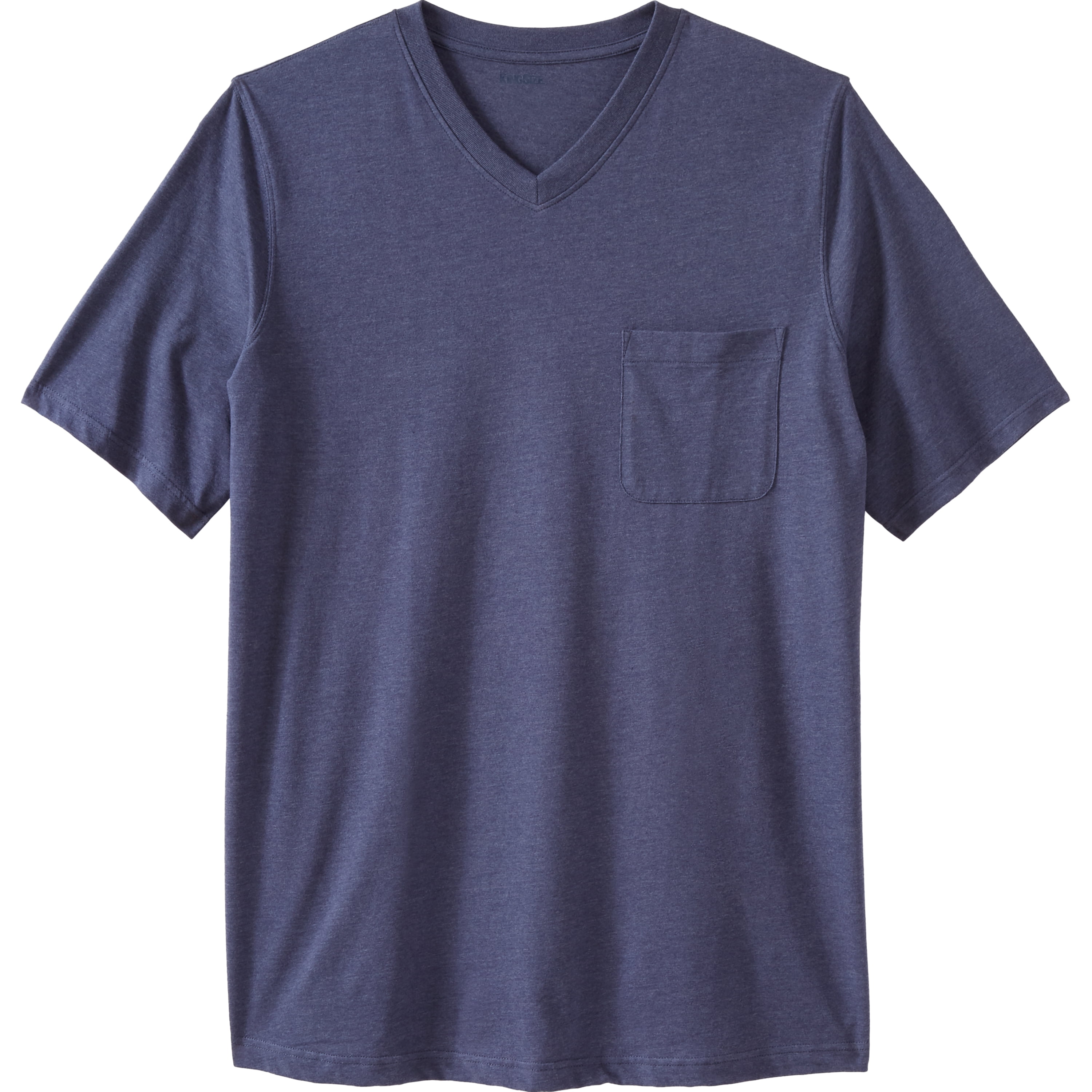 KingSize Men's Big & Tall Shrink-Less Lightweight V-Neck Pocket T-Shirt