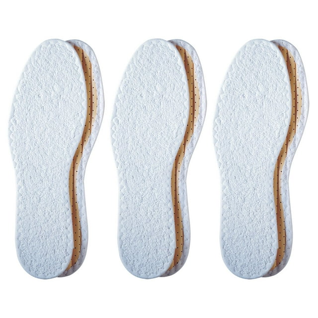 Plantillas Pedag Summer Pure Terry de algodón, 3 pares, blancas