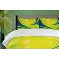 thumbnail image 4 of Ambesonne Brazil Duvet Cover Sets, Geometric Green Blue Art, 2-Queen, Pale Green and Dark Blue, 4 of 7