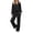 Black, variant on 2 Piece Loungewear for Women Matching Pajamas Sweat Sets Solid Color Tracksuit Travel Sweatshirts Fall Fashion Clothes 2026
