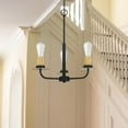 thumbnail image 4 of F28033-23-Sunset Lighting-Onyx - 1 Light Chandelier   Matte Black/Brushed Satin Gold Finish, 4 of 7