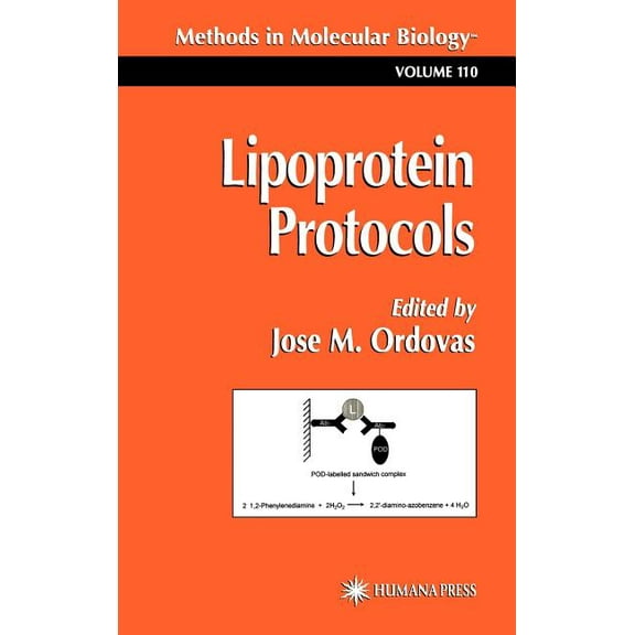 Methods in Molecular Biology Lipoprotein Protocols, Book 110, (Hardcover)