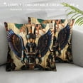 thumbnail image 3 of Orinice Egyptian Statues Egyptian Designs Egyptian God Graphic Decorative Pillow Cover 20x20in, 3 of 5
