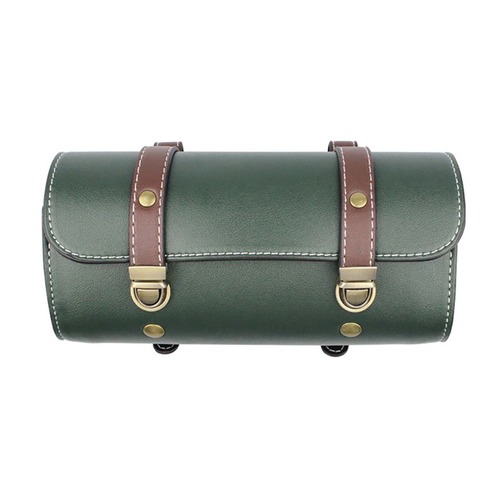 Motorcycle Handlebar Bag Folding Front Forks Handlebar Leather