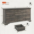 thumbnail image 2 of EnHomee 9 Drawer Dresser Wood Dresser for Bedroom Dressers&Chest of Drawers 63" Long Dresser TV Stand,Dark Rustic Oak, 2 of 8