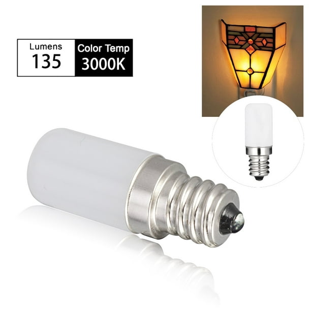 YANSUN Lot de 12 ampoules LED C7 S6 1,5 W Blanc chaud 3000 K Équivalent 15 W  Mini ampoule LED Candélabre E12 Base LED pour lampe à sel de chambre 