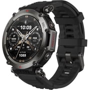Amazfit T-Rex Ultra Tactical Smart Watch for Men 47mm, Military-Grade Sports Watch, Dual-Band GPS, 20-Day Battery, Android & iPhone, Black