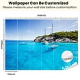 thumbnail image 3 of Peel and Stick Wallpaper Canvas Beautiful bay Greece Modern Art Wall Mural Decor Self Adhesive and Removable 100in x 144in, 3 of 7