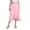 Pink, variant on Women Ruffle Wrap Skirt Tie Waist Boho High Low Asymmetrical Midi Beach Skirt