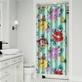 thumbnail image 2 of Waterproof Pioneer Shower Curtain 36x72 Inch Polyester Unique Colorful Floral Shower Curtain for Bathroom Hotel Home Decor with 7 Plastic Hooks, 2 of 5