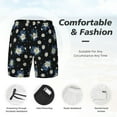 thumbnail image 5 of Daiia Daisies Flowers Mens Swim Trunks Swim Shorts Quick Dry Swim Shorts with Mesh Lining Pockets-3X-Large, 5 of 9