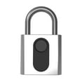 thumbnail image 1 of Mistaha Smart Fingerprint Padlock Gym Cabinet Fingerprint Lock Dormitory Warehouse -theft Lock GS40F Silvery, 1 of 8