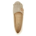 thumbnail image 5 of Victoria K Women's Soft Textured Material With Side Buckle Ornament And Fringes Ballerina Flats, 5 of 6