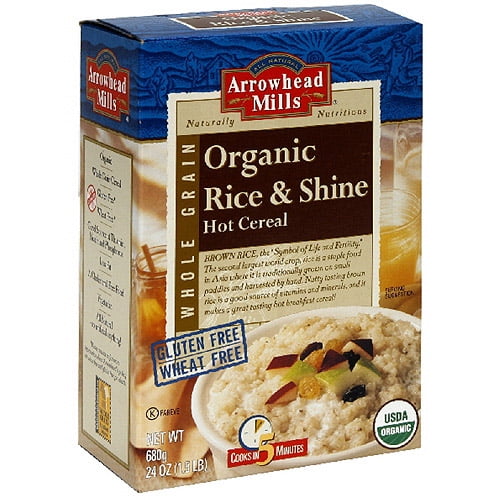Arrowhead Mills Organic Rice & Shine Hot Cereal, 24 oz (Pack of 12