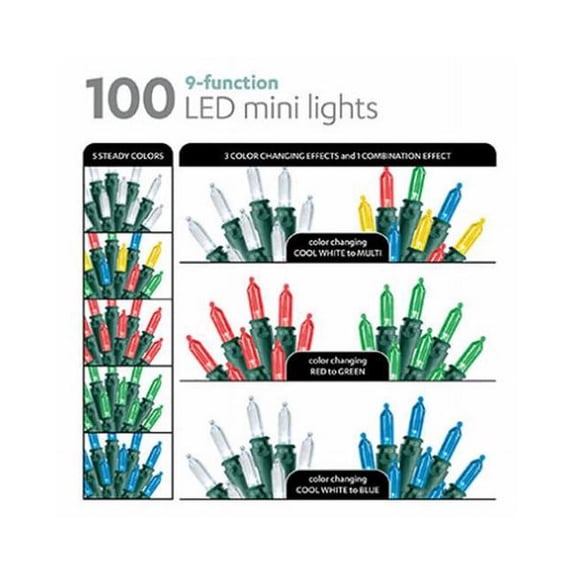 Inliten 116084 HW 100 RGB Mini Light Set - Pack of 12
