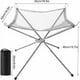 thumbnail image 4 of Chimenea portátil para exteriores, parrilla plegable/parrilla calefactora, chimenea de camping con bolso, de acero inoxidable, para terraza, camping, jardín, viajes (42 x 42 x 33 cm), 4 of 5