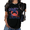 Black, variant on UNISHE Women's Funny Crabby Graphic T-Shirt Humorous Beach Vacation Tee Coastal Summer White Top