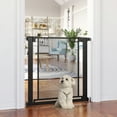 thumbnail image 2 of PawHut 29.5"-32.3" Metal Pet Gate, w/ Auto Closing Door, Double Locking, 2 of 10