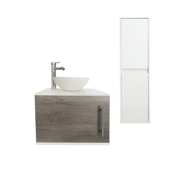 Combo de Gabinete para Baño con Ovalin y Monomando + Gabinete Organizador NARINEH