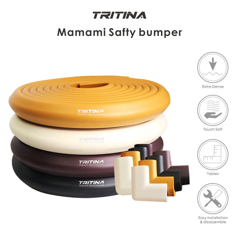 Corner and Edge Guards - 14ft (4.3m) [13ftEdge Cushion + 8 Corner Cushion] Premium Child Protector, Child Safety, Home Safety 1st Mamami
