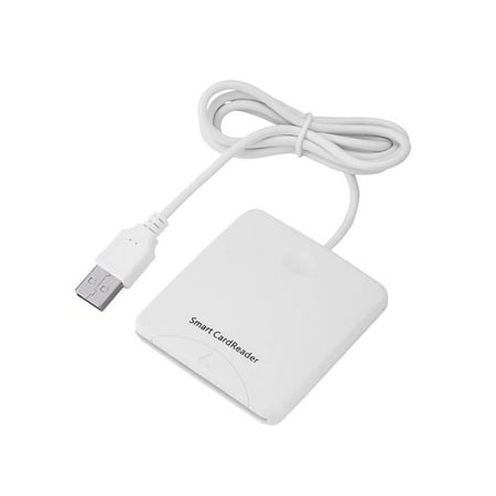 Ymiko Card Readers, USB Card Reader,White Portable USB Full Speed Smart Chip Reader IC Mobile Bank Credit Card (The Best Mobile Credit Card Reader)