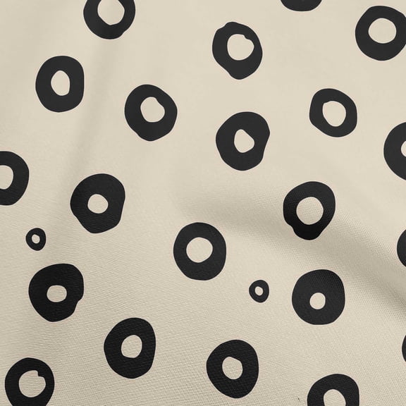 oneOone Cotton Poplin Tan Fabric Polka Fabric For Sewing Printed Craft Fabric By The Yard 56 Inch Wide-TX