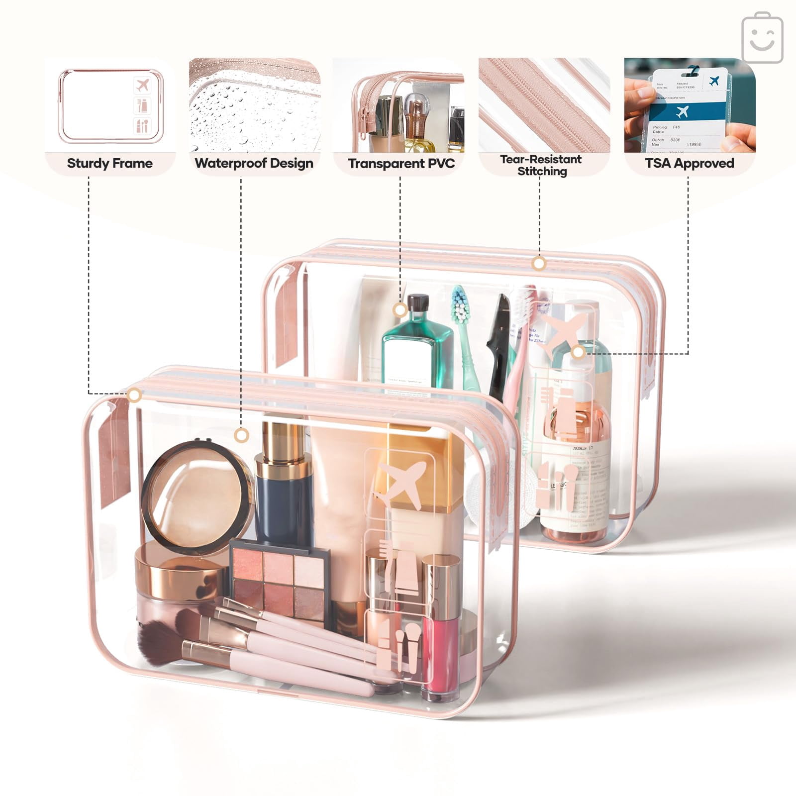 9/11 Set Packing Cubes For Travel Compressible Expandable Large Luggage Suitcase Organizer Bags Clothing Durable Space Saver Storage With Toiletry Bags(beige)