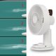 thumbnail image 2 of Mini ventilador de escritorio Ventilador personal Oscilación automática Ventilador de ventilador de  Ventilador blanco Gloria Ventilador de refrigeración portátil, 2 of 8