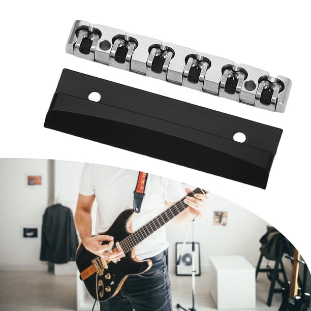 Tuerca De Rodillo Para Guitarra Eléctrica De 43 Mm, Resistente, De Larga Duración, De Acero Inoxidable De 1 11/16 Pulgadas De Longitud, Espaciado Entre Cuerdas De 1 3/8 Pulgadas,