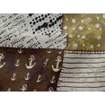 thumbnail image 5 of oneOone Viscose Jersey Brown Fabric Nautical Diy Clothing Quilting Fabric Print Fabric By Yard 60 Inch Wide, 5 of 7
