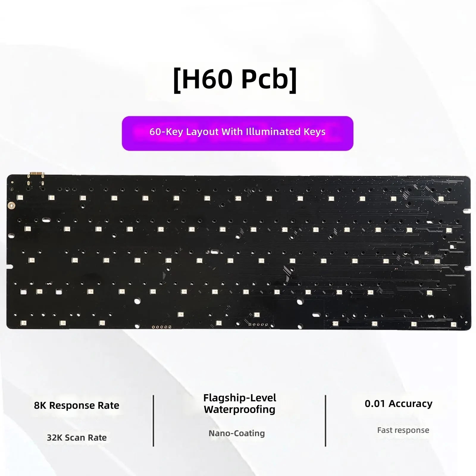 Mechanical Keyboard Set Magnet Switches Sound Dampening Quiet Typing Full Sst