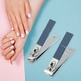thumbnail image 2 of Unique Bargains 1 Set Manicure Nail Clippers Stainless Steel Manicure Kit 7 in 1 Manicure Pedicure Care Tools Blue, 2 of 7