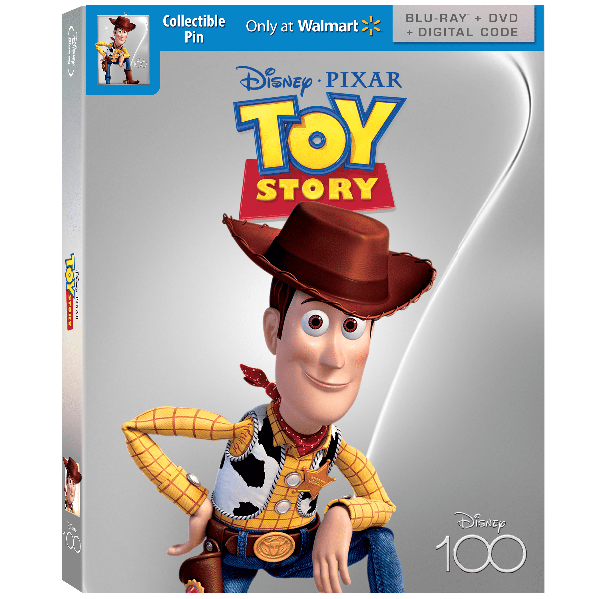 Toy Story Disney100 Edition Walmart Exclusive Blu Ray Dvd Digital Code