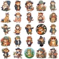 thumbnail image 4 of Paquete de pegatinas Orange Cats Anime, 50 unidades, 4-6 cm, decorativas, 4 of 4
