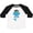 White and Black, variant on Inktastic Pirate Shark, Cute Shark, Little Shark, Blue Shark Boys or Girls Toddler T-Shirt