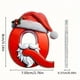 thumbnail image 2 of Seyotauo 2025 Alphabet Ornaments for Christmas Tree, Acrylic Christmas Santa Claus Hat Alphabet Ornaments with White Beard, Red Alphabet Ornaments for Crafting Christmas Tree Decor, 2 of 2