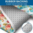 thumbnail image 4 of Pioneer Flower Floral Print Pattern Bathroom Rugs Sets 3 Piece,Toilet Cover Set,Absorbent Non Slip Bathroom Mats Sets with U-Shaped Contour Rug Toilet Rug Set, 4 of 5