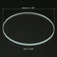 thumbnail image 2 of Unique Bargains 1.65x0.08' Dia Flashlight Glass Lens, 2 Pcs Polished Edge Glass Lens, Transparent, 2 of 5