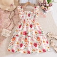 thumbnail image 3 of Tiijoy Big Girls Floral Smocked Sleeveless Dress Summer Ruffle Tiered Dress, Sizes 7-8, 3 of 8