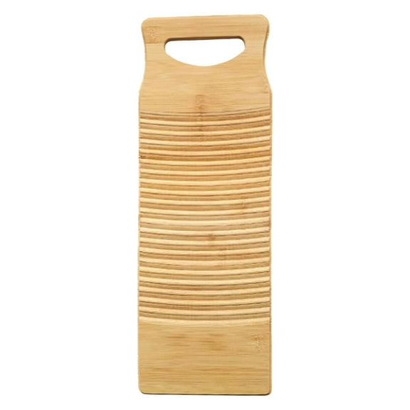 Bizhua Small Nan Bamboo Washboard 40*15*1.5Laundry 15Mm Thick Scrub Board for Hand Washing Clothes Old Fashioned Household Laundry Tool Natural