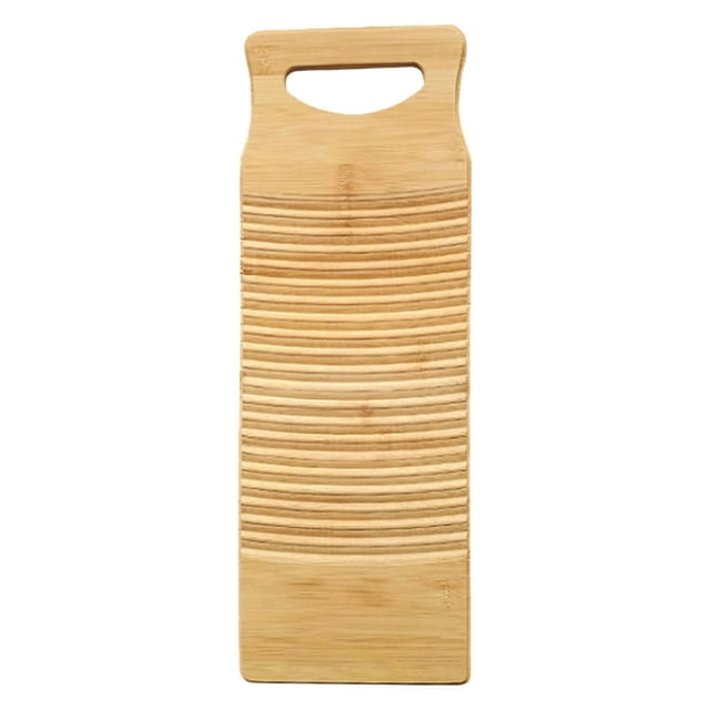 Bamboo Laundry Board, Wood Hand Washing Scrub Board, Multi-Color Thickened Bamboo Laundry Scrub Board, Hand Washing Clothes Tool, Portable for Home Use, by Honglin