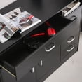 thumbnail image 4 of 41"Rectangular 7 Compartments 5 Drawers 1 Door Cabinet Black, 4 of 5