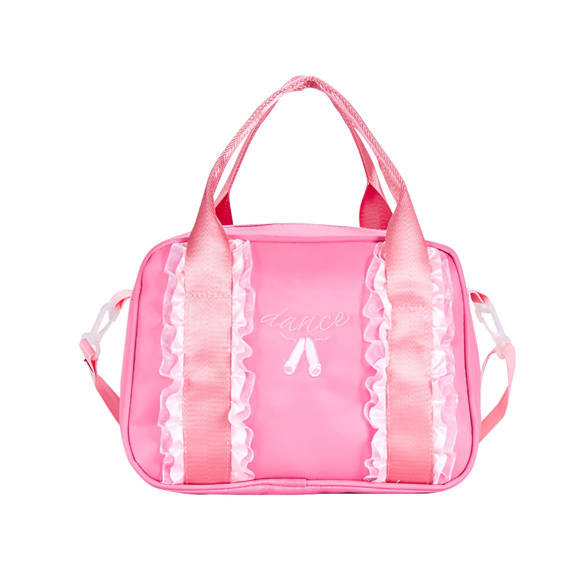 GASTROPOD Zippered Sport Bag for Young Dancers Pretty Pink Girls' Ballet Dance Tote Dance Bag for Toddler Girls