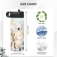 thumbnail image 4 of Uemuo Cute Animals Print 18oz Sports Insulated Kettle, Water Bottle, Outdoor Sports Bottle, Insulated Hydration Bottle with Handle & Flip Straw, 4 of 8